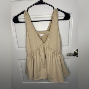 Cream Tank top